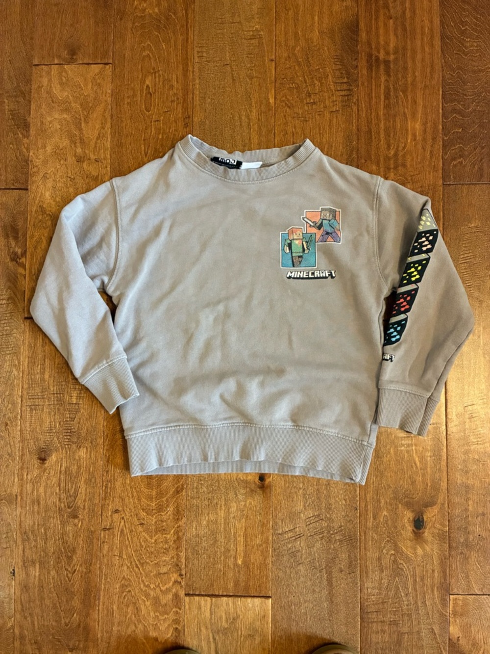 Zara Taupe Crewneck Minecraft Sweatshirt
